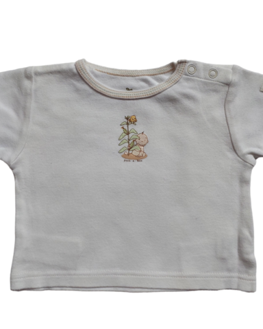 000 White Baby/Tree Print SS tee