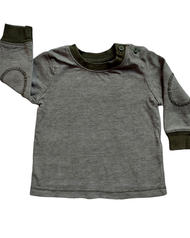 3-6mths Forest Green LS Top