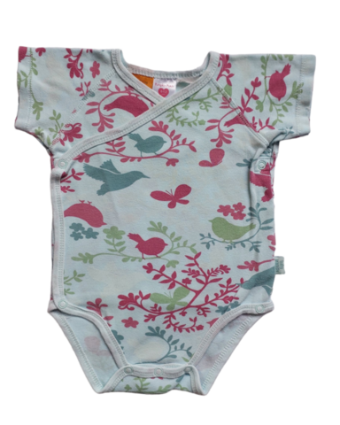 6-12mths Bird Kimono SS bodysuit