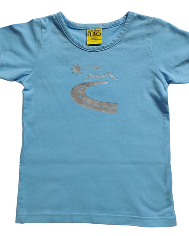 86/92 Light Blue Road trip SS tee