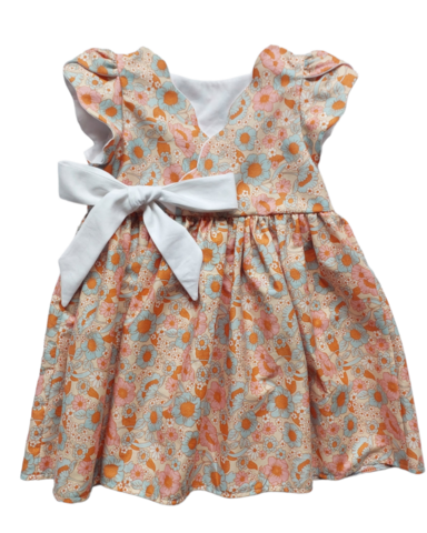 Size 3 Custom Made floral dress (NZ made)
