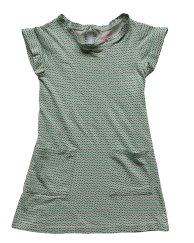 Size 3 green patterned pocket dress