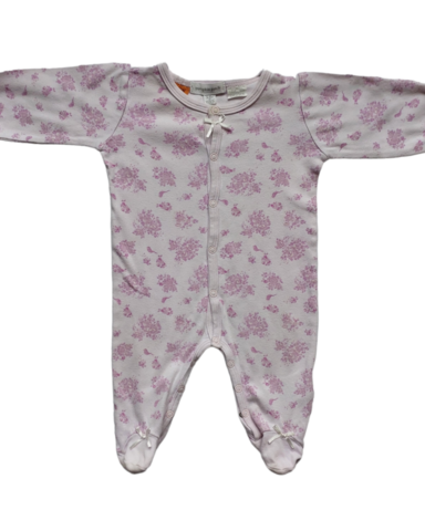 3-6mths Purple Floral AIO