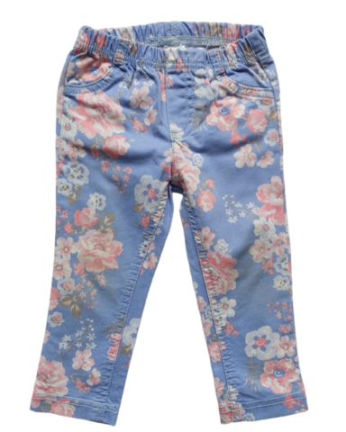 12mths Floral Print on Blue pants