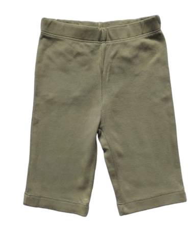 0-3 mths Olive Green Organic Cotton Pants