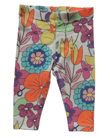 3-6 mths Bright Floral Leggings