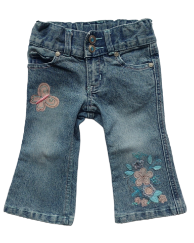 6-9 mths Appliqued Jeans Y2K