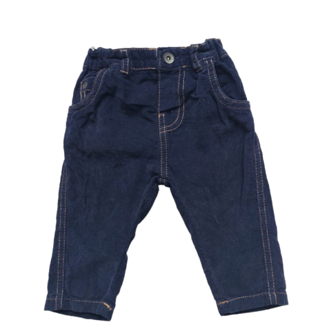 6-9 mths Fine navy needlecord pants
