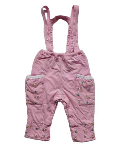 Size 12 mths Vintage Lined Knit Overalls